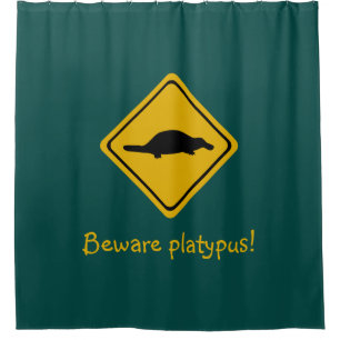 platypus wegbord - douchegordijn
