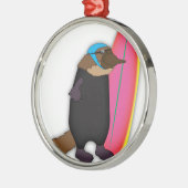 Platypus Wetsuit Metalen Ornament (Links)