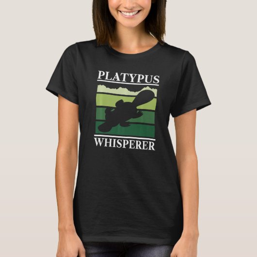 Platypus Whisperer Animal Semiwaterzoogdier T-shirt (Voorkant)
