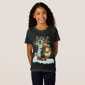 Platypus Xmas Tree Lighting Santa Hat Platypus Chr T-shirt (Voorkant volledig)