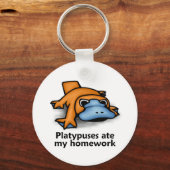 Platypussen aten mijn huiswerk sleutelhanger (Voorkant)