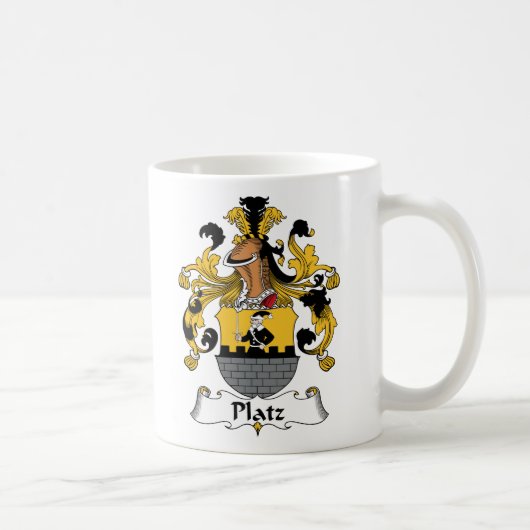 Platz Family Crest Koffiemok (Rechts)
