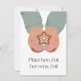Plätzchen Zeit, Herzens Zeit Bedankkaart