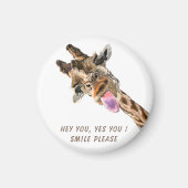 Plauful Magnet Gift Giraffe Tongue Out - Smile (Voorkant)