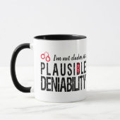 Plausible Deniability (niet nutteloos) grappig Mok (Links)