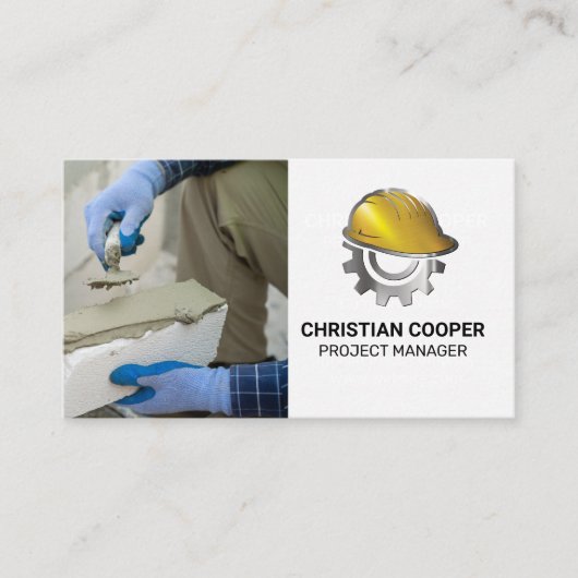 plaveisel | Bouw Hard Pet Gear Logo Visitekaartje (Voorkant)