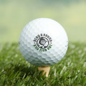 Play A Round And Find Out Funny Quote Character Golfballen (Insitu Shirt)