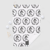 Play A Round Find Out Pattern Custom Name Golfer Golfhanddoek (Insitu)