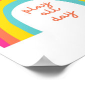 play.all.day. regenboogPoster & Prints (Hoek)
