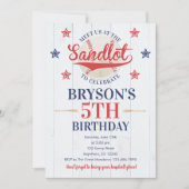 Play Ball Baseball Birthday Invitation | Boy Party Kaart (Voorkant)