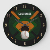 Play Ball Baseball Grote Klok (Voorkant)
