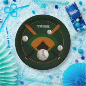 Play Ball Baseball Papieren Bordje (Feest)