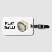 Play Ball Baseball Schets – Batter Up Sporten Bagagelabel (Voorkant (horizontaal))