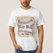 Play Ball Baseball T-shirt (Voorkant)