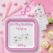 Play Birthday Mahjong PERSONALIZE Papieren Bordje (Feest)