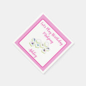 Play Birthday Mahjong PERSONALIZE Servet (Hoek)