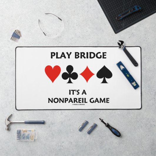 Play Bridge Het is een Nonpareil Game Vier Kaart S Bureaumat (Werkstation)