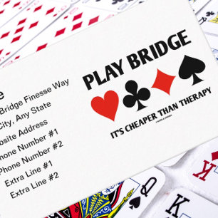 Play Bridge Het is goedkoper dan Therapy 4 Kaart S Visitekaartje
