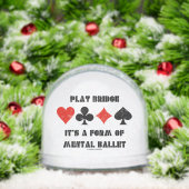 Play Bridge is een vorm van mentale ballet Sneeuwbol (Kerstmis)