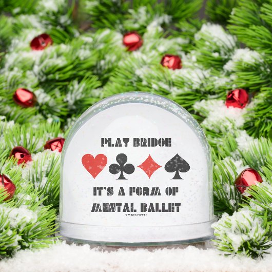Play Bridge is een vorm van mentale ballet Sneeuwbol (Kerstmis)