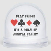 Play Bridge is een vorm van mentale ballet Sneeuwbol (Achterkant)