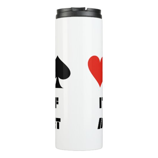 Play Bridge is een vorm van mentale ballet Thermosbeker (Achterkant)