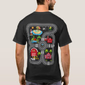 Play Cars On Dad's Back Mat Road Car Race Track T-shirt (Achterkant)