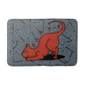 PLAY CAT grijs Badmat (Voorkant)