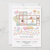 Play Center uitnodiging voor verjaardagsfeestje (Voorkant)