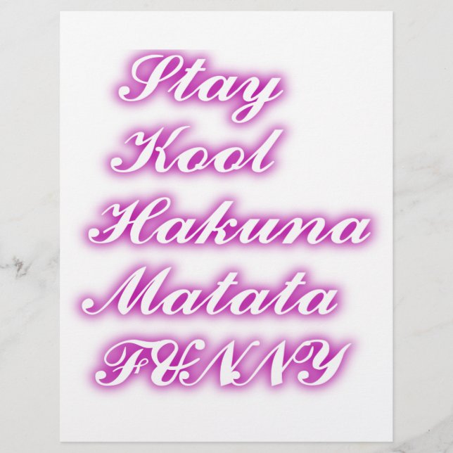 Play Cool Hakuna Matata .png (Voorkant)