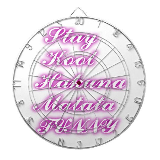 Play Cool Hakuna Matata .png Dartbord (Voorkant)