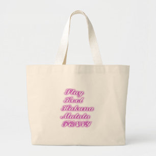 Play Cool Hakuna Matata .png Grote Tote Bag