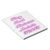 Play Cool Hakuna Matata .png Notitieblok (Schuin)