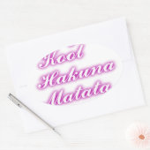 Play Cool Hakuna Matata .png Ovale Sticker (Envelop)