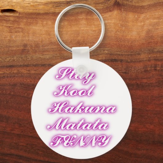Play Cool Hakuna Matata .png Sleutelhanger (Voorkant)