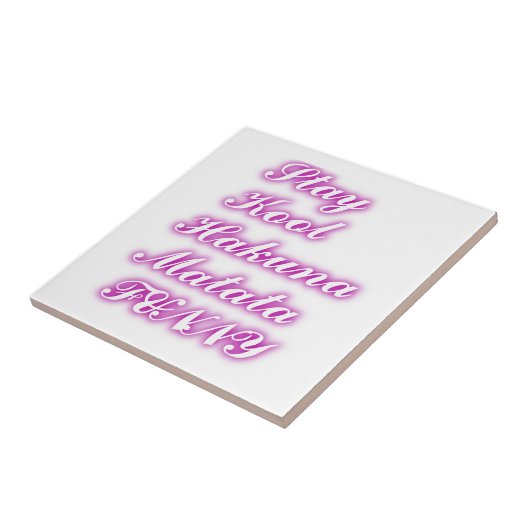 Play Cool Hakuna Matata .png Tegeltje (Zijkant)