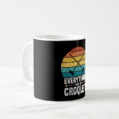 Play Croquet Everything Will Be Croquet Gift Koffiemok (Voorkant links)