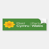 Play Cymru Party of Wales Bumpersticker (Voorkant)