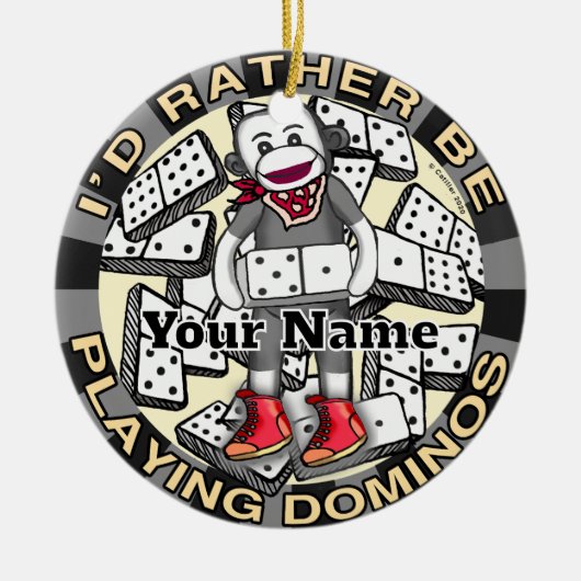 Play Dominos  ornament (Voorkant)