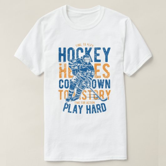 Play Hard - IJshockey T-shirt (Design voorkant)