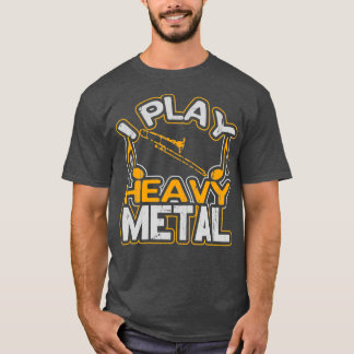 Play Heavy Metal Trombone Player Gift Marching T-shirt