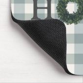 Play "HOME" Gingham Typografie Stylish Mousepad Muismat (Hoek)