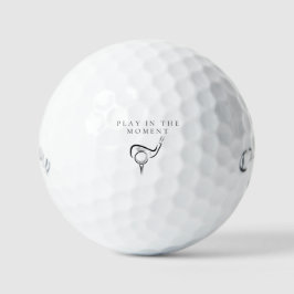 'Play In The Moment' Mindfulness Calm Focus Gift  Golfballen