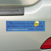 play intelligence - Gepersonaliseerd - Gepersonali Bumpersticker (Op auto)