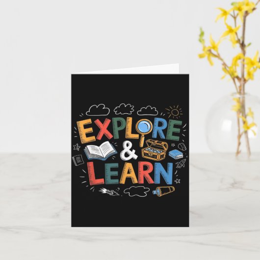 Play Is Learning Explore And Learn Preschool Teach Kaart (Gele Bloem)