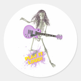Play It Loud!  Ronde Sticker