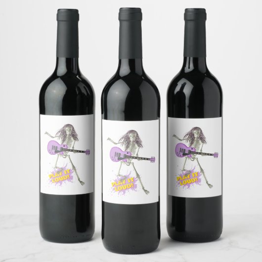 Play It Loud! Wijn Etiket (Flessen)