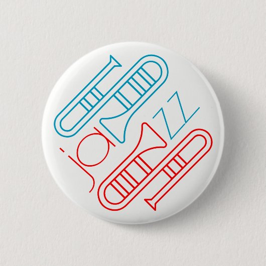 Play jazz ronde button 5,7 cm (Voorkant)