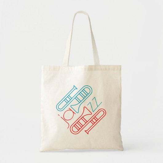 Play jazz tote bag (Voorkant)