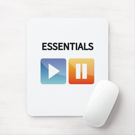 "Play Life / Pause Doubt" music and life lover  Muismat (Met muis)